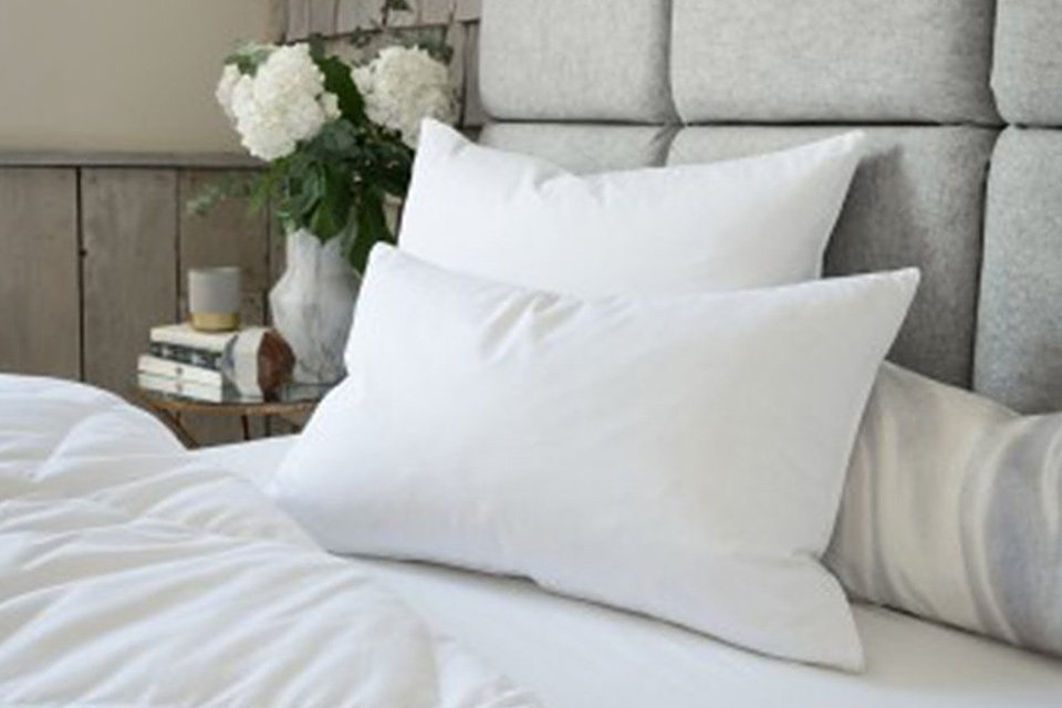 The Fine Bedding Company Goose Feather Pillow.